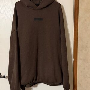 Essentials Dark Brown Hoodie